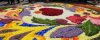 Infiorata di Gerano 2012, particolare del "Rosone con Cuore"